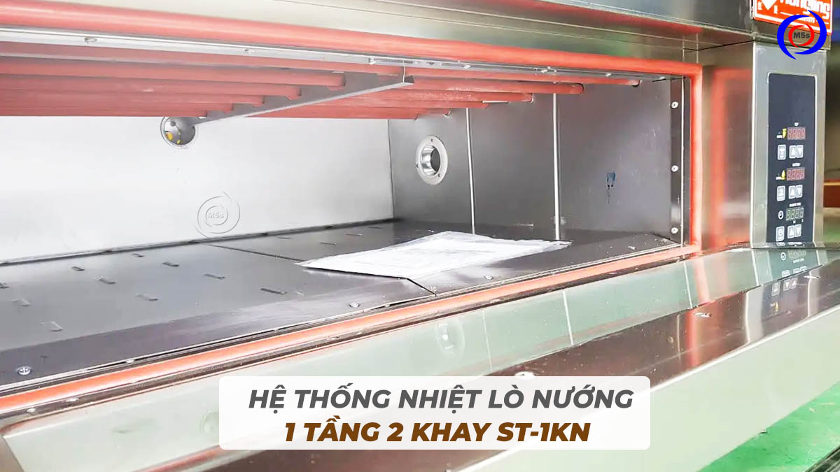 Hệ thống nhiệt trên và dưới lò nướng 1 tầng 2 khay ST-1KN Hệ thống nhiệt trên và dưới lò nướng 1 tầng 2 khay ST-1KN