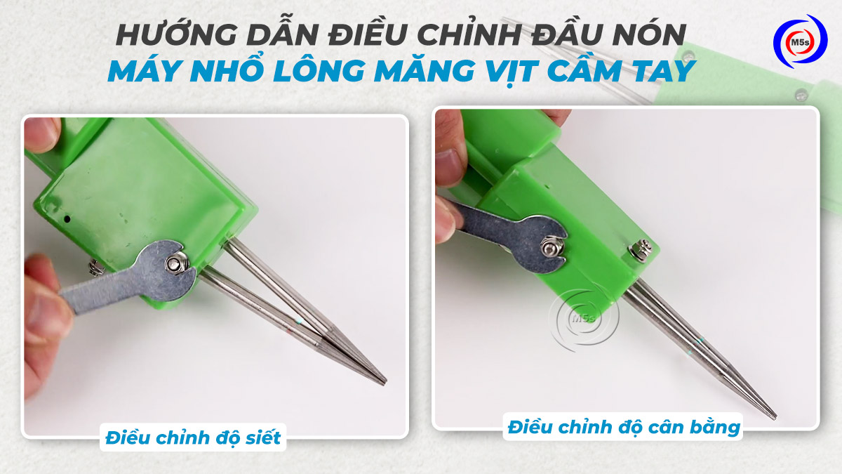 Hướng dẫn siết đầu nón máy nhổ lông măng Hướng dẫn siết đầu nón máy nhổ lông măng