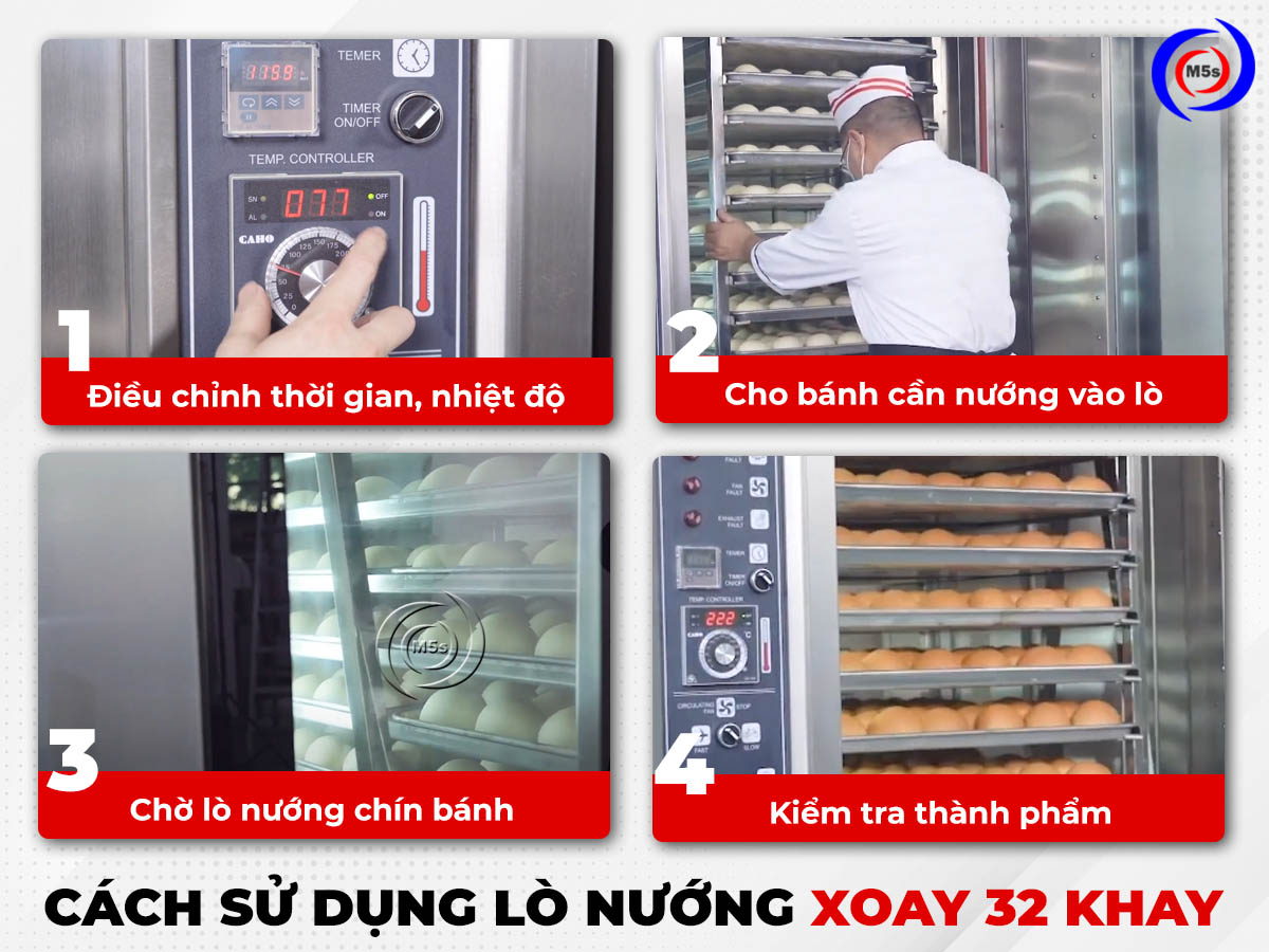 Hướng dẫn sử dụng lò nướng công nghiệp xoay 32 khay ST-32D Hướng dẫn sử dụng lò nướng công nghiệp xoay 32 khay ST-32D