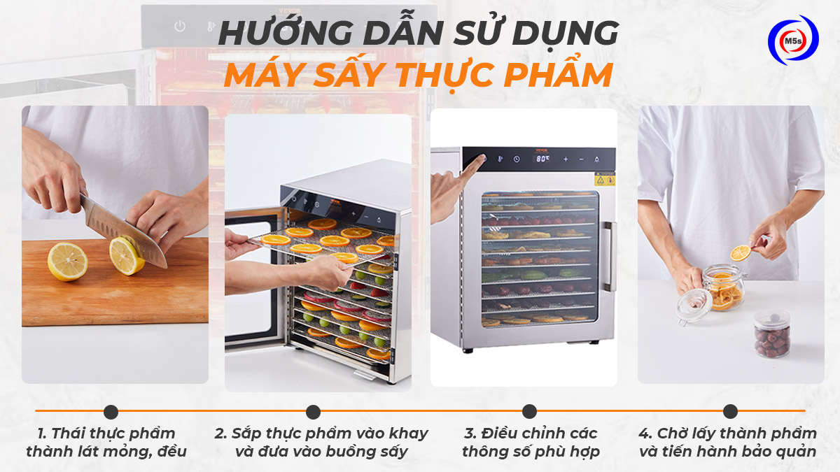 Hướng dẫn sử dụng máy sấy thực phẩm Hướng dẫn sử dụng máy sấy thực phẩm