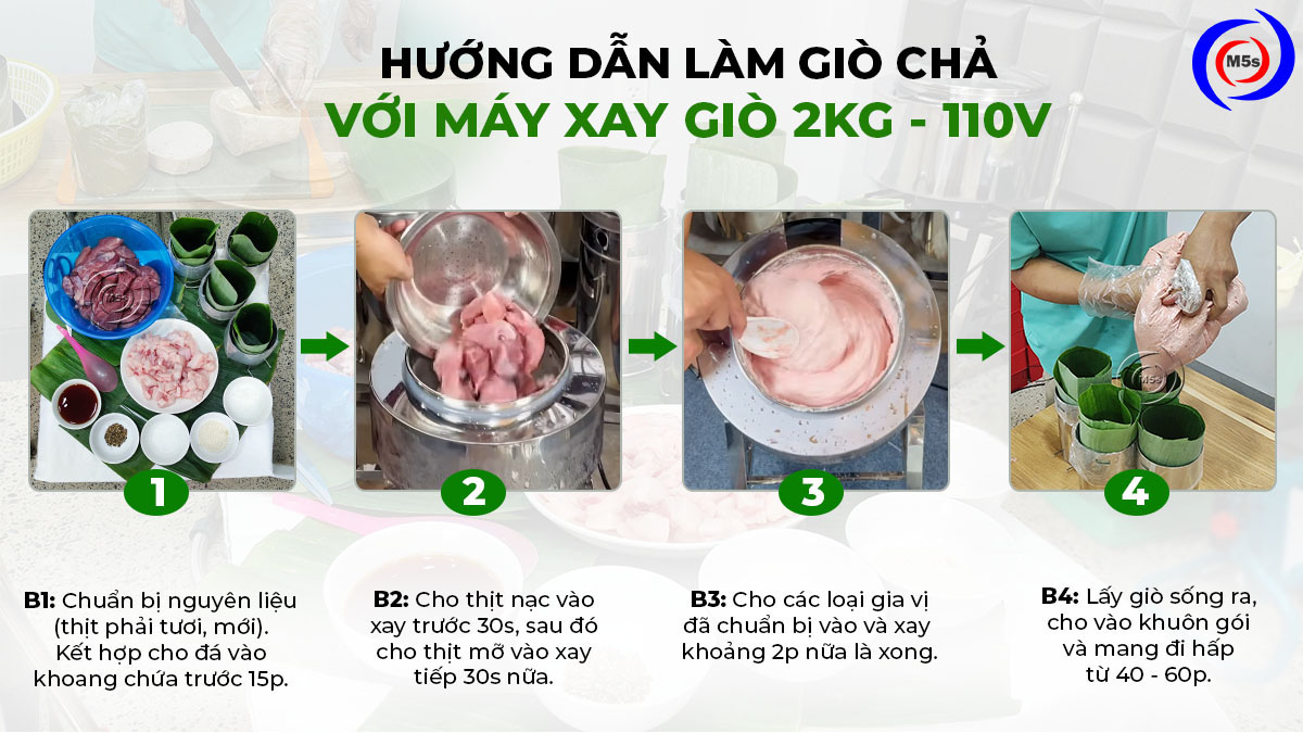 Hướng dẫn sử dụng máy làm chả 2kg 110V Hướng dẫn sử dụng máy làm chả 2kg 110V