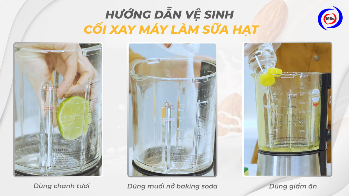 Hướng dẫn vệ sinh cối xay máy làm sữa hạt Hướng dẫn vệ sinh cối xay máy làm sữa hạt