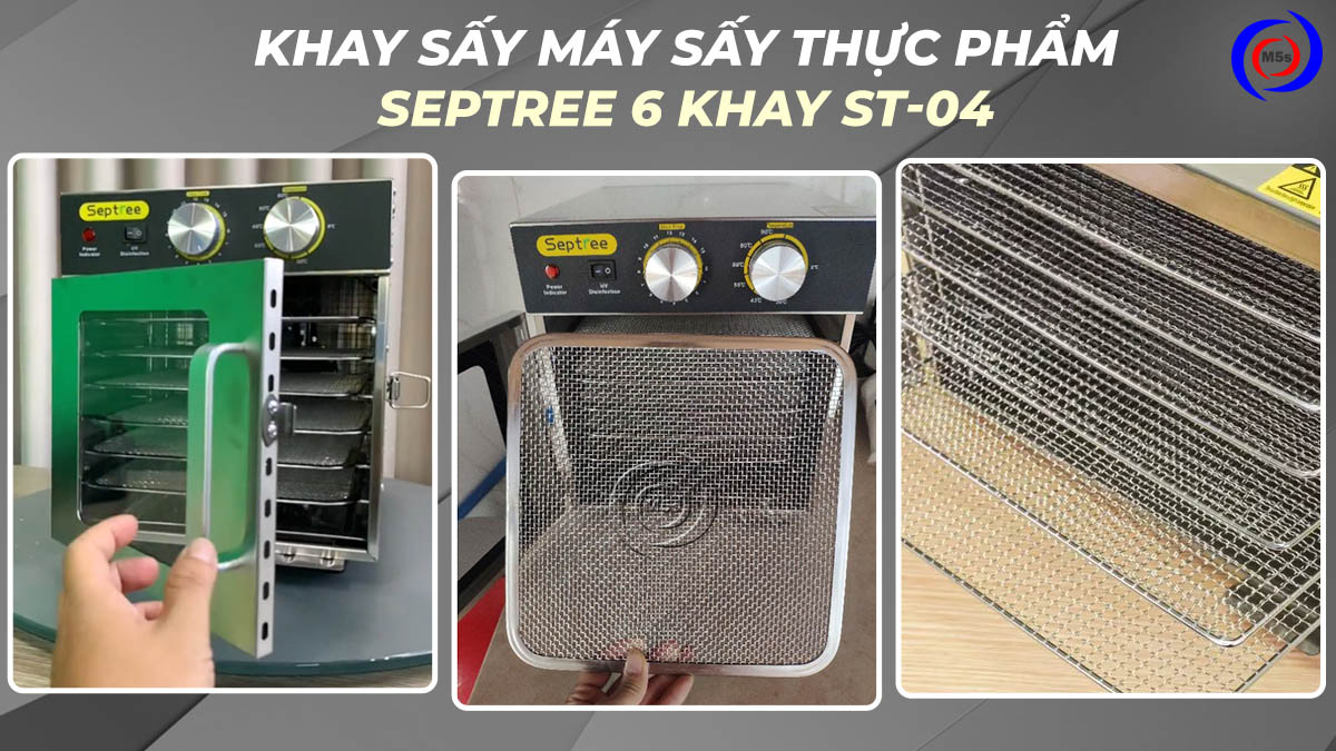 Khay sấy máy sấy thực phẩm Septree 6 khay Khay sấy máy sấy thực phẩm Septree 6 khay