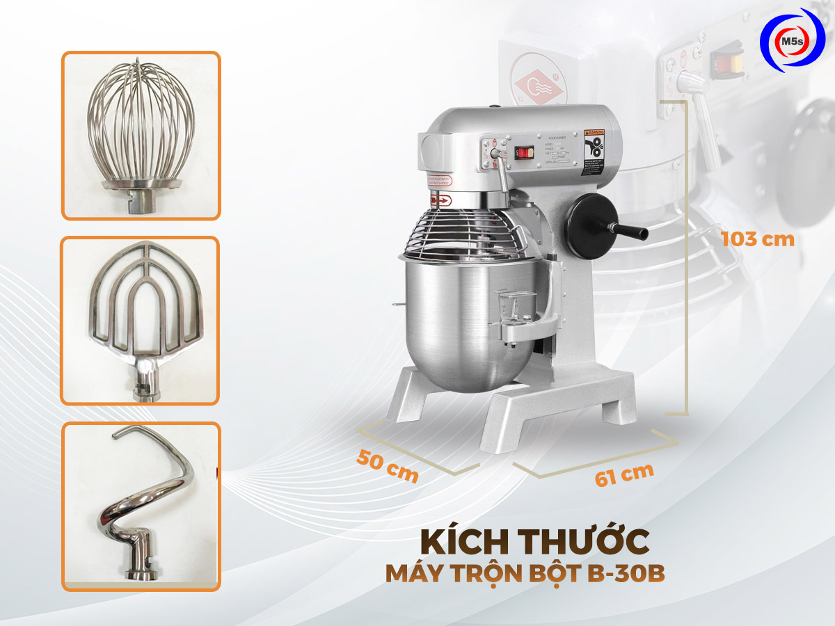 Kích thước máy trộn bột 30 lít Hongling B-30B Kích thước máy trộn bột 30 lít Hongling B-30B