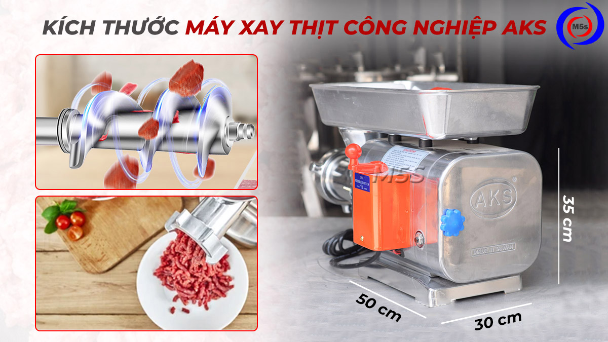 Kích thước máy xay thịt công nghiệp aks Kích thước máy xay thịt công nghiệp aks