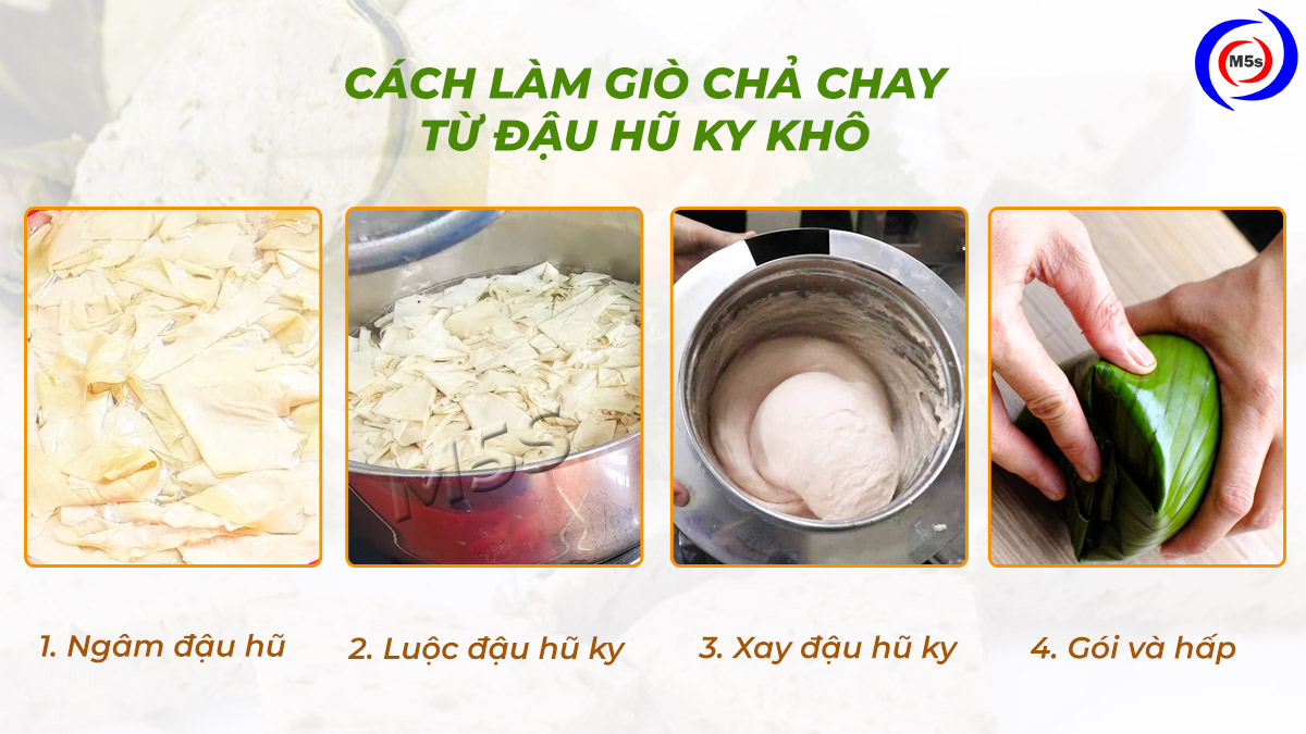 Cách làm giò chả chay từ đậu hũ ky khô Cách làm giò chả chay từ đậu hũ ky khô