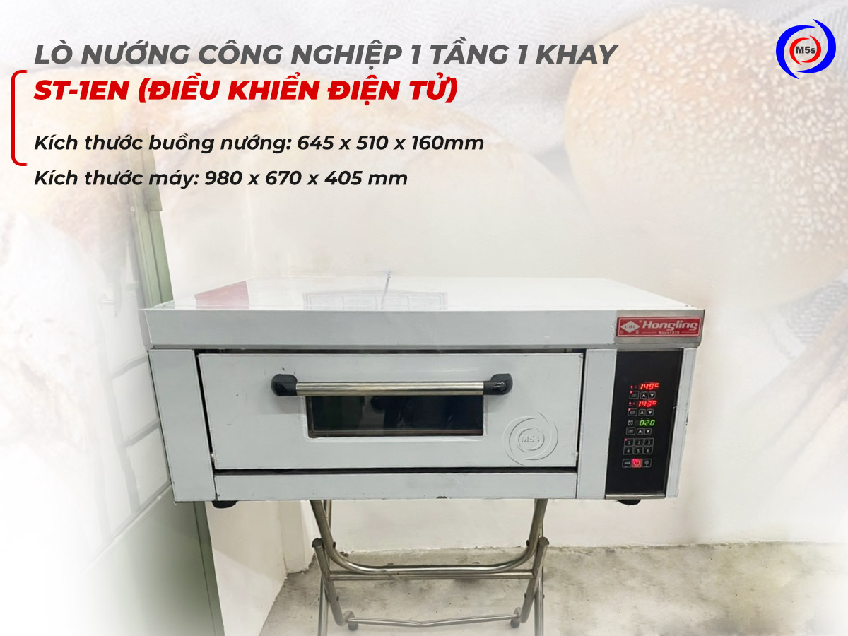 Lò nướng bánh bông lan 1 tầng 1 khay dùng điện ST-1EN Lò nướng bánh bông lan 1 tầng 1 khay dùng điện ST-1EN