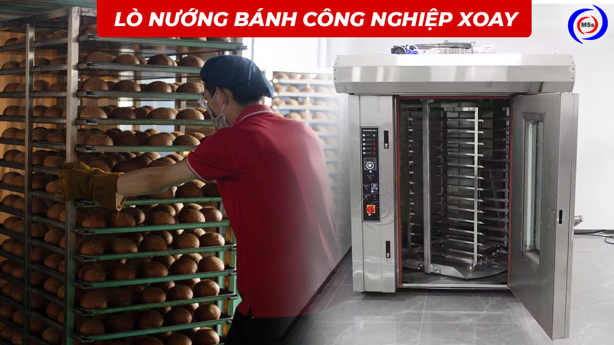 Lò nướng bánh công nghiệp xoay Lò nướng bánh công nghiệp xoay