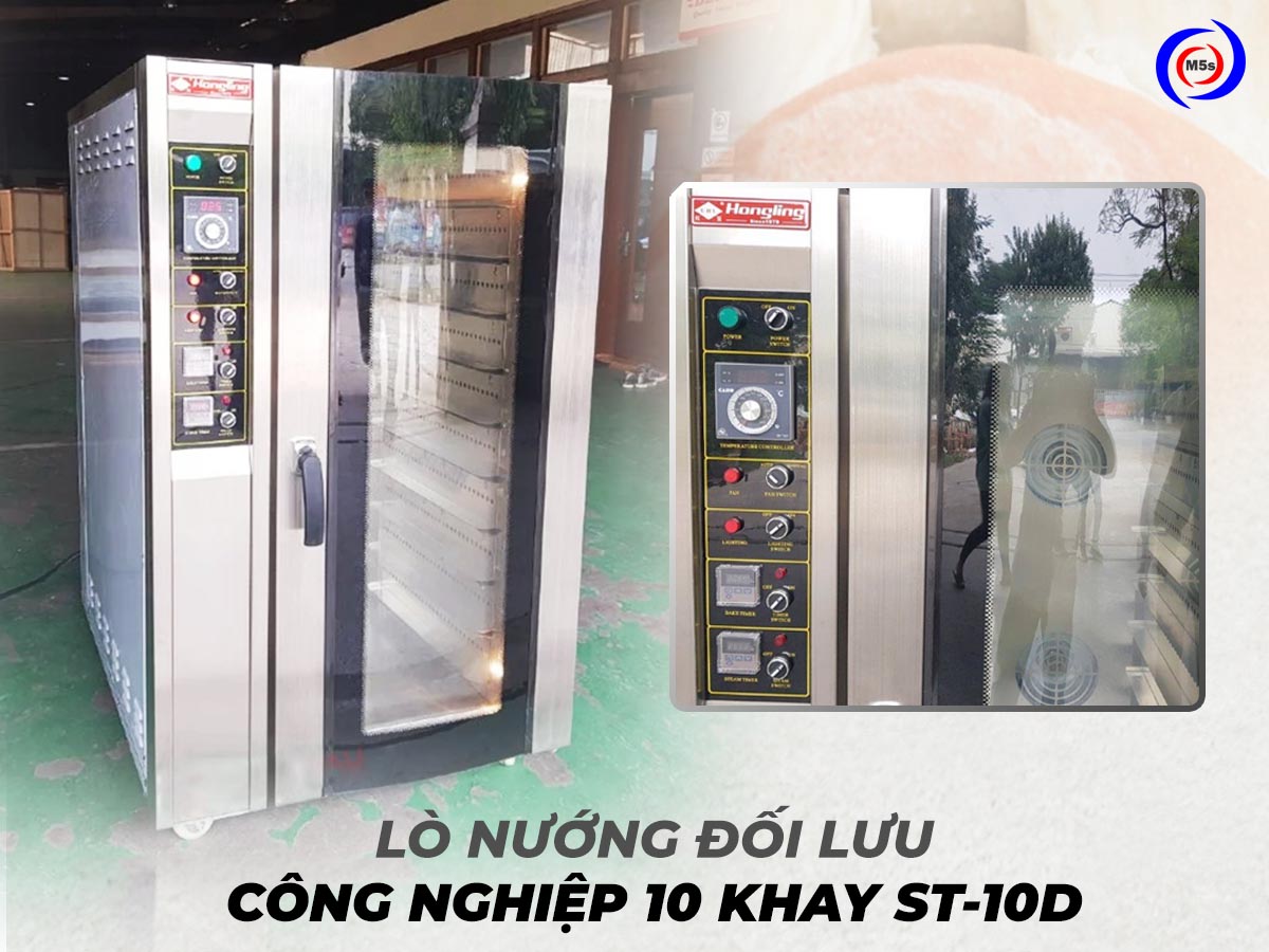 Lò nướng công nghiệp đối lưu 10 khay Hongling ST-10D Lò nướng công nghiệp đối lưu 10 khay Hongling ST-10D