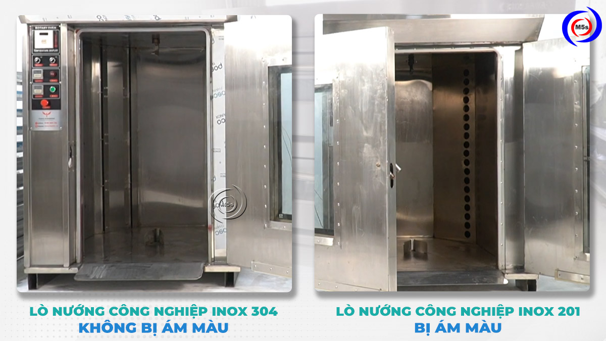 Lò nướng công nghiệp bị ám màu Lò nướng công nghiệp bị ám màu