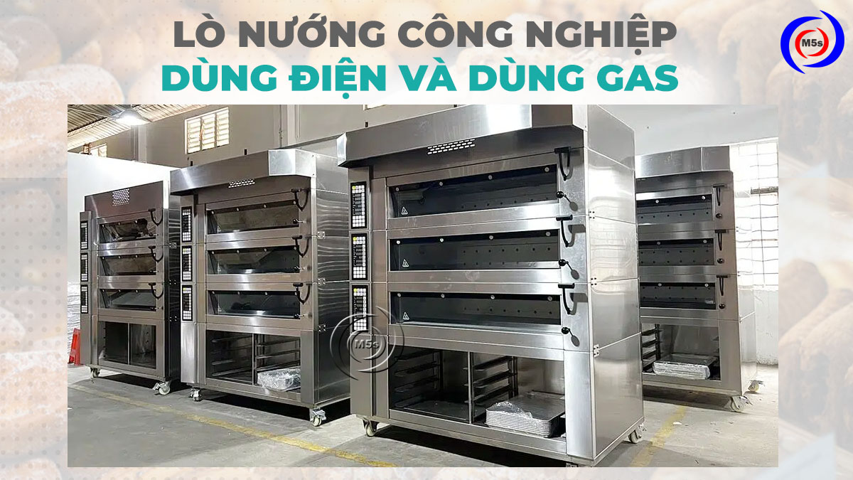 Lò nướng công nghiệp dùng điện và dùng gas Lò nướng công nghiệp dùng điện và dùng gas
