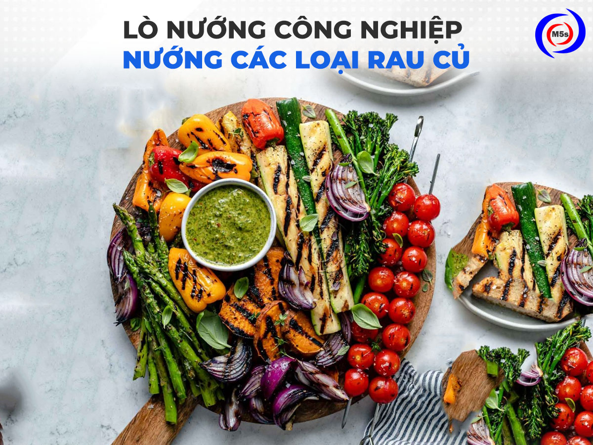Lò nướng công nghiệp nướng các loại rau củ quả Lò nướng công nghiệp nướng các loại rau củ quả