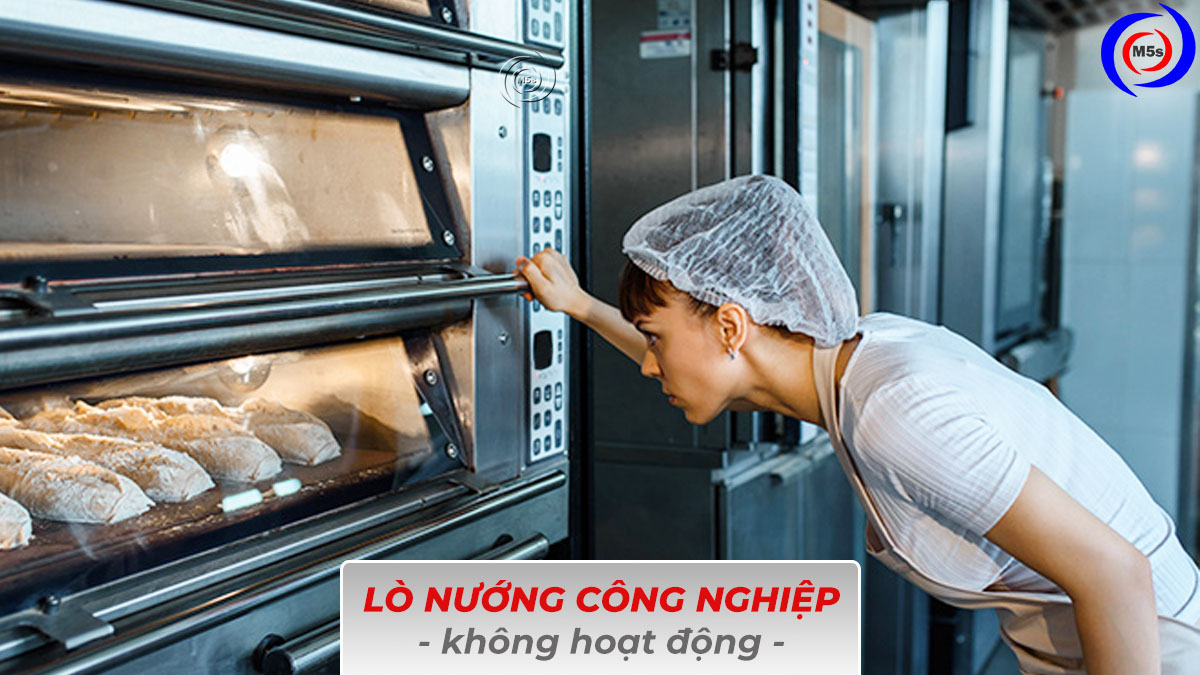 Lò nướng bánh mì công nghiệp không hoạt động Lò nướng bánh mì công nghiệp không hoạt động