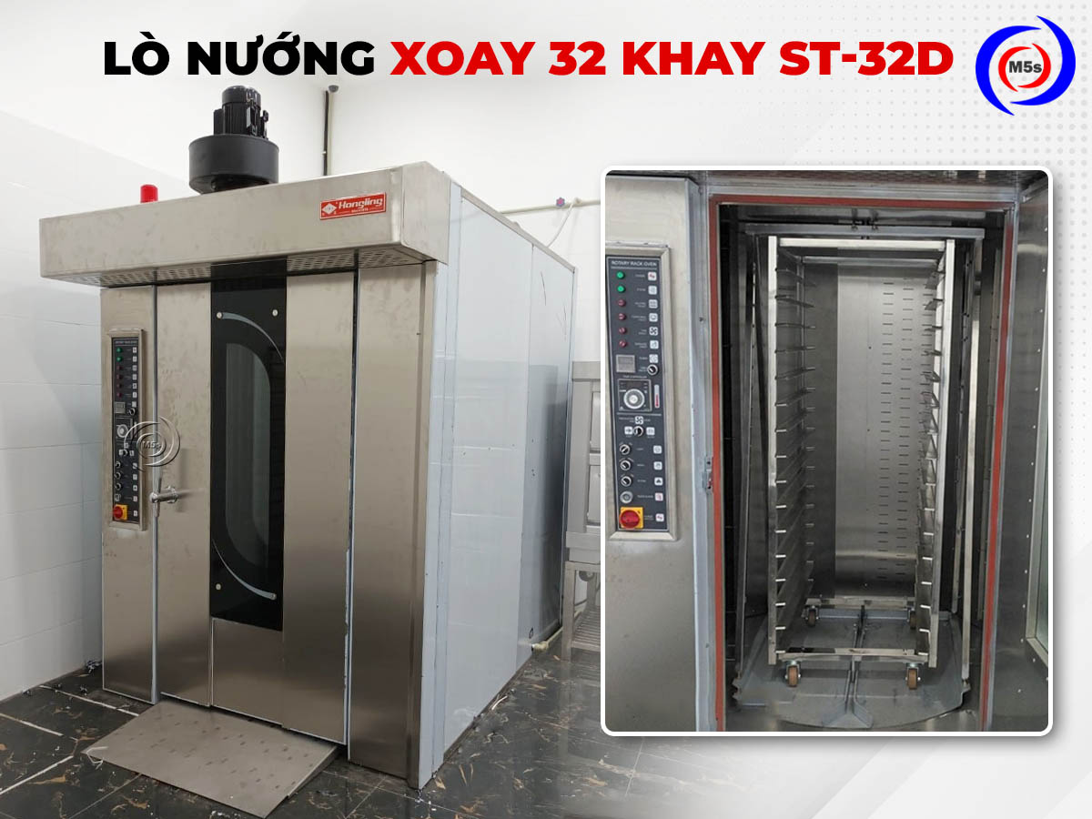 Lò nướng xoay 32 khay Hongling ST-32D Lò nướng xoay 32 khay Hongling ST-32D