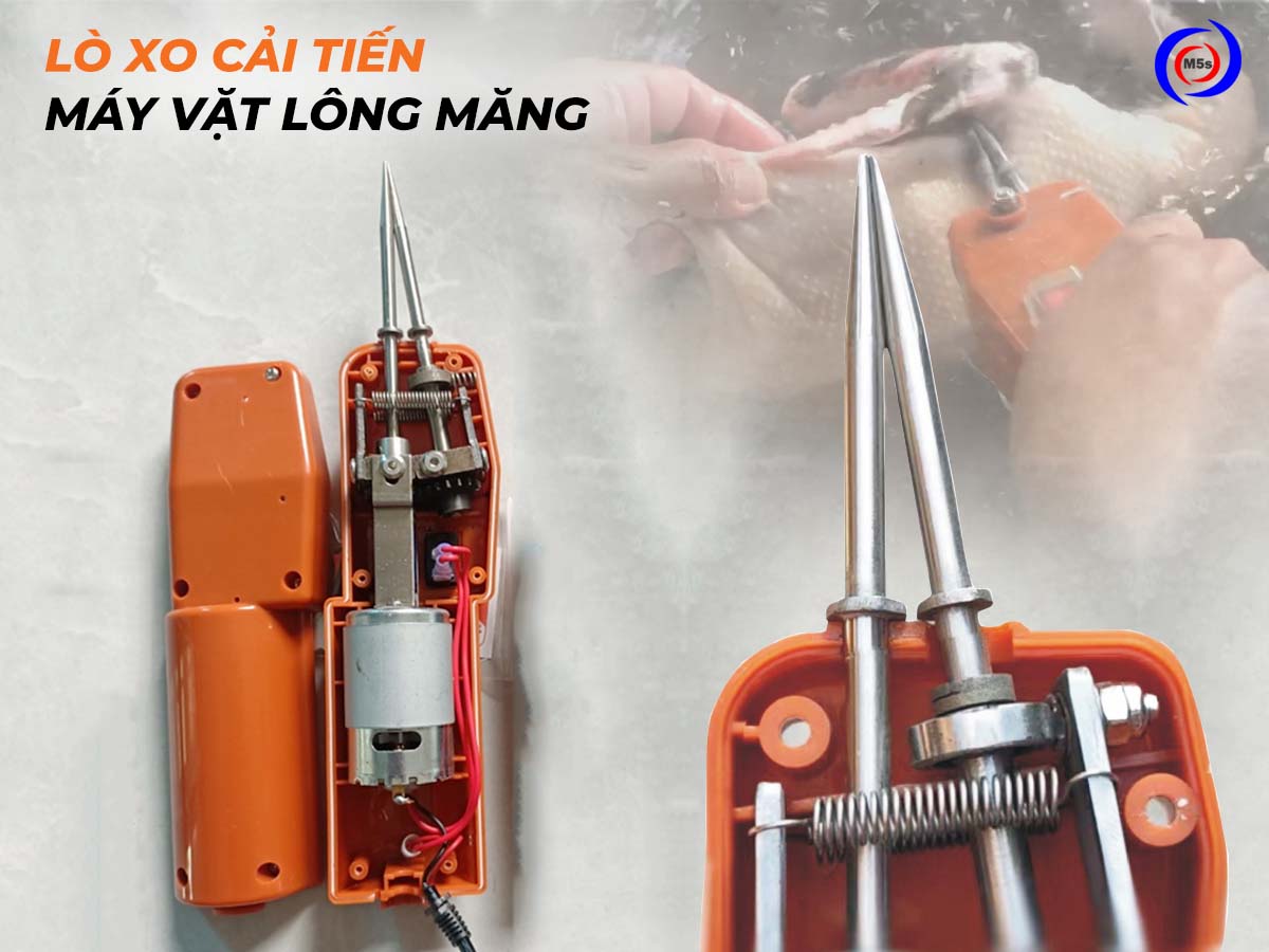 Lò xo cải tiến của máy nhổ lông măng vịt cầm tay Lò xo cải tiến của máy nhổ lông măng vịt cầm tay