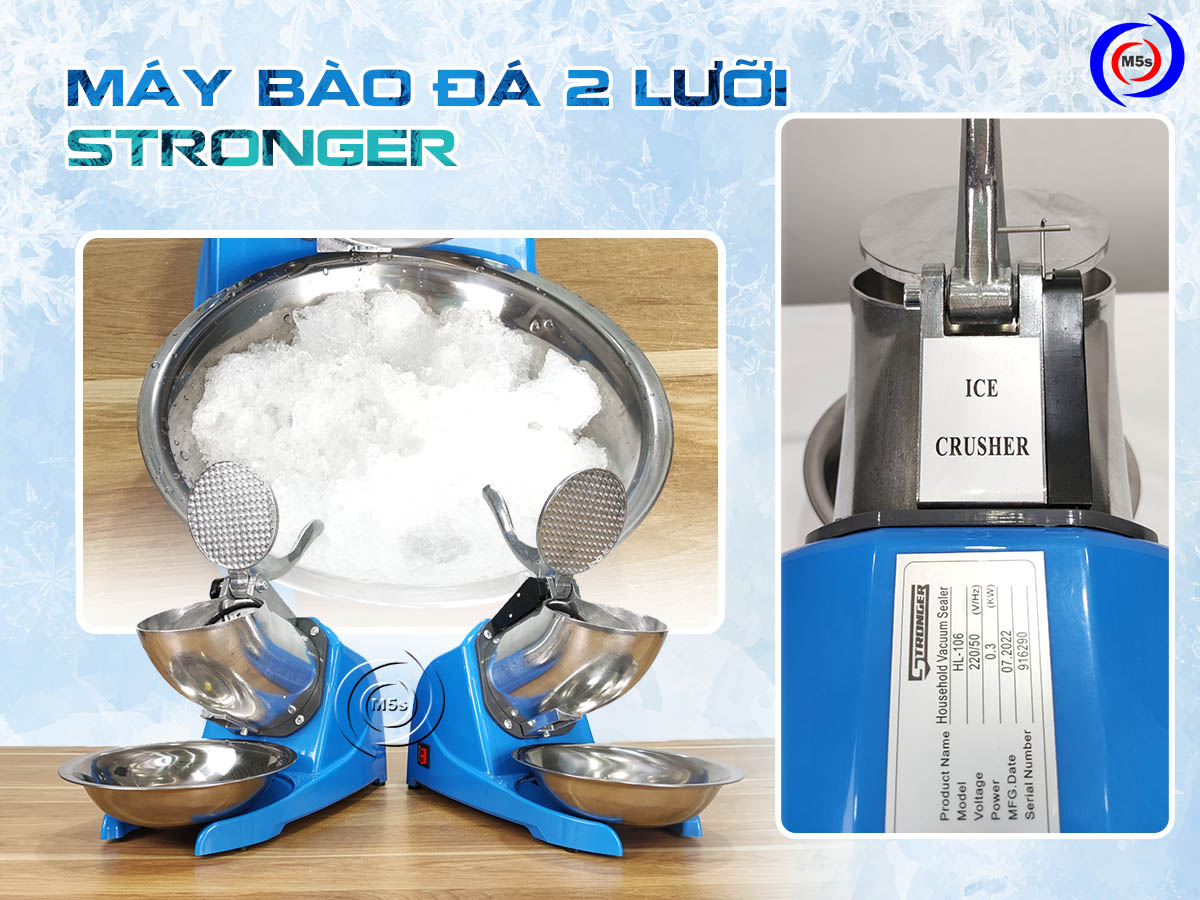 Máy bào đá 2 lưỡi thương hiệu Stronger Máy bào đá 2 lưỡi thương hiệu Stronger