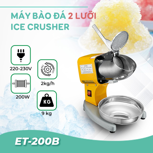 Máy bào đá 2 lưỡi ET-200B Máy bào đá 2 lưỡi ET-200B