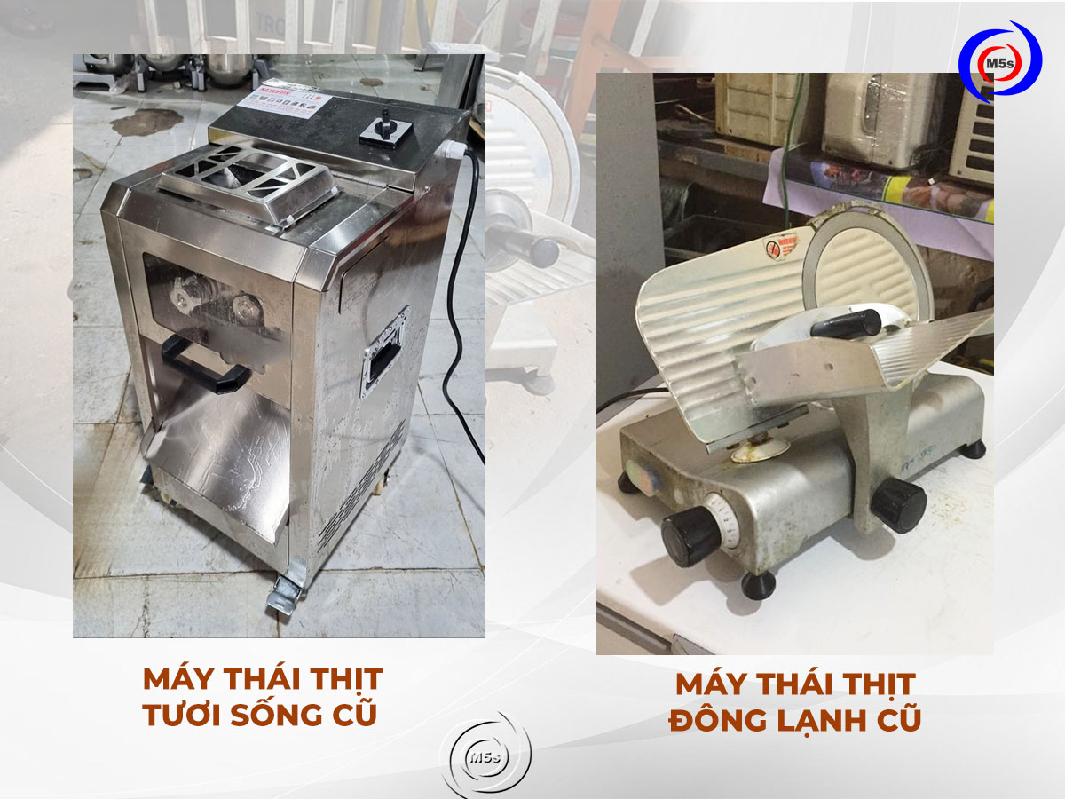 Máy thái thịt tươi sống cũ và máy thái thịt đông lạnh cũ Máy thái thịt tươi sống cũ và máy thái thịt đông lạnh cũ