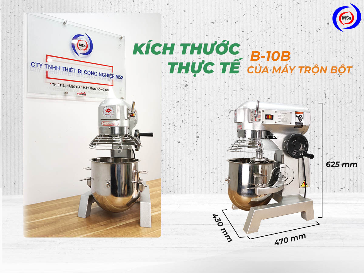 Kích thước Máy trộn bột 10 lít Hongling B-10B Kích thước Máy trộn bột 10 lít Hongling B-10B