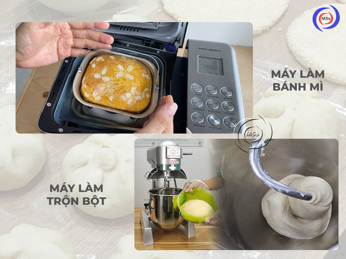 So sánh máy trộn bột với máy làm bánh mì So sánh máy trộn bột với máy làm bánh mì