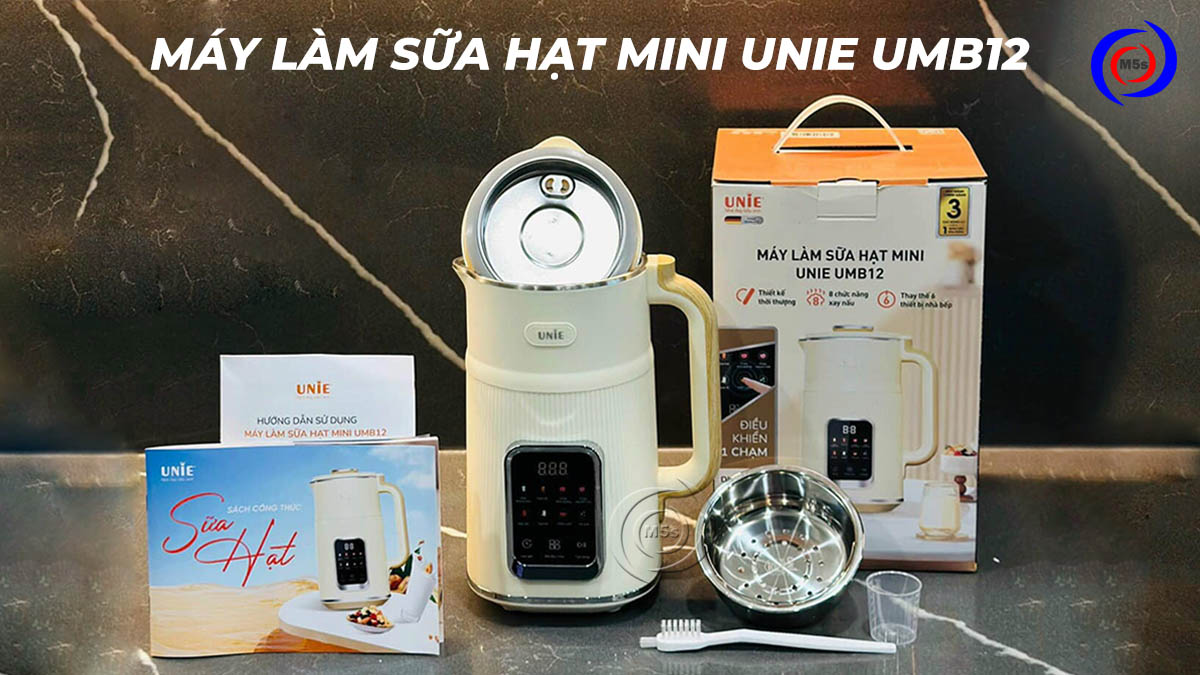Máy làm sữa hạt mini Unie UMB12 Máy làm sữa hạt mini Unie UMB12