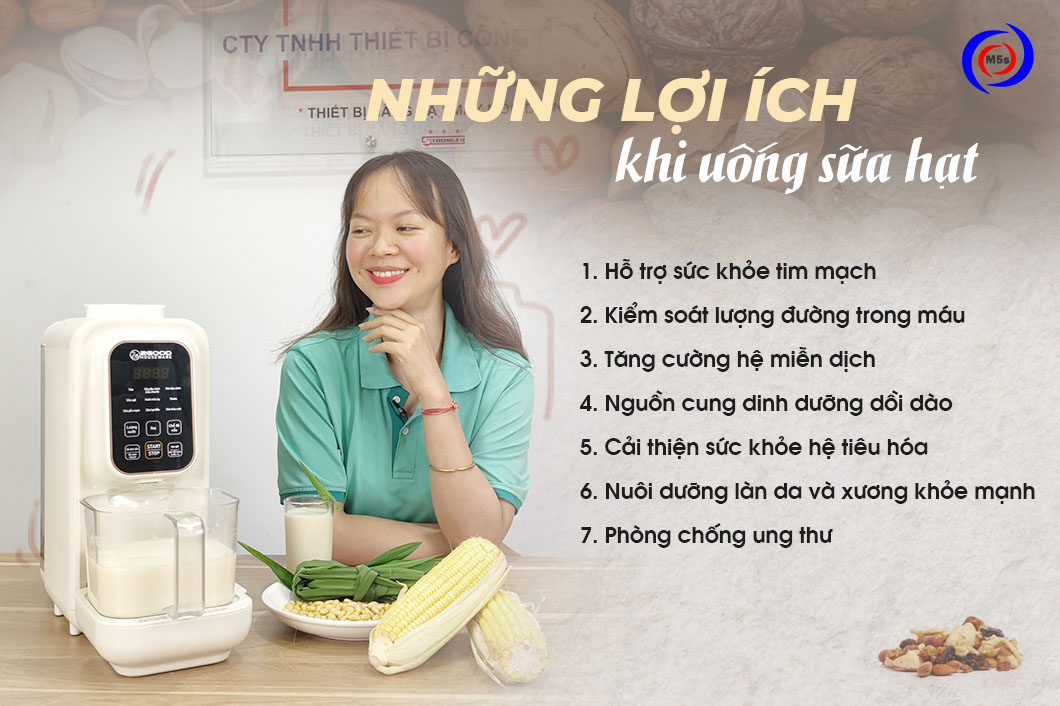 Máy làm sữa hạt phù hợp nhiều chế độ ăn uống Máy làm sữa hạt phù hợp nhiều chế độ ăn uống