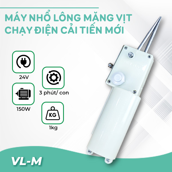 Máy nhổ lông măng vịt cầm tay chạy điện VL-M Máy nhổ lông măng vịt cầm tay chạy điện VL-M