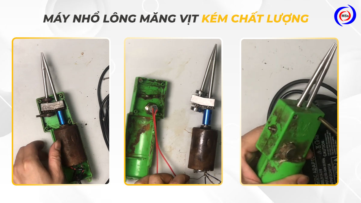 Máy nhổ lông măng vịt cầm tay kém chất lượng Máy nhổ lông măng vịt cầm tay kém chất lượng