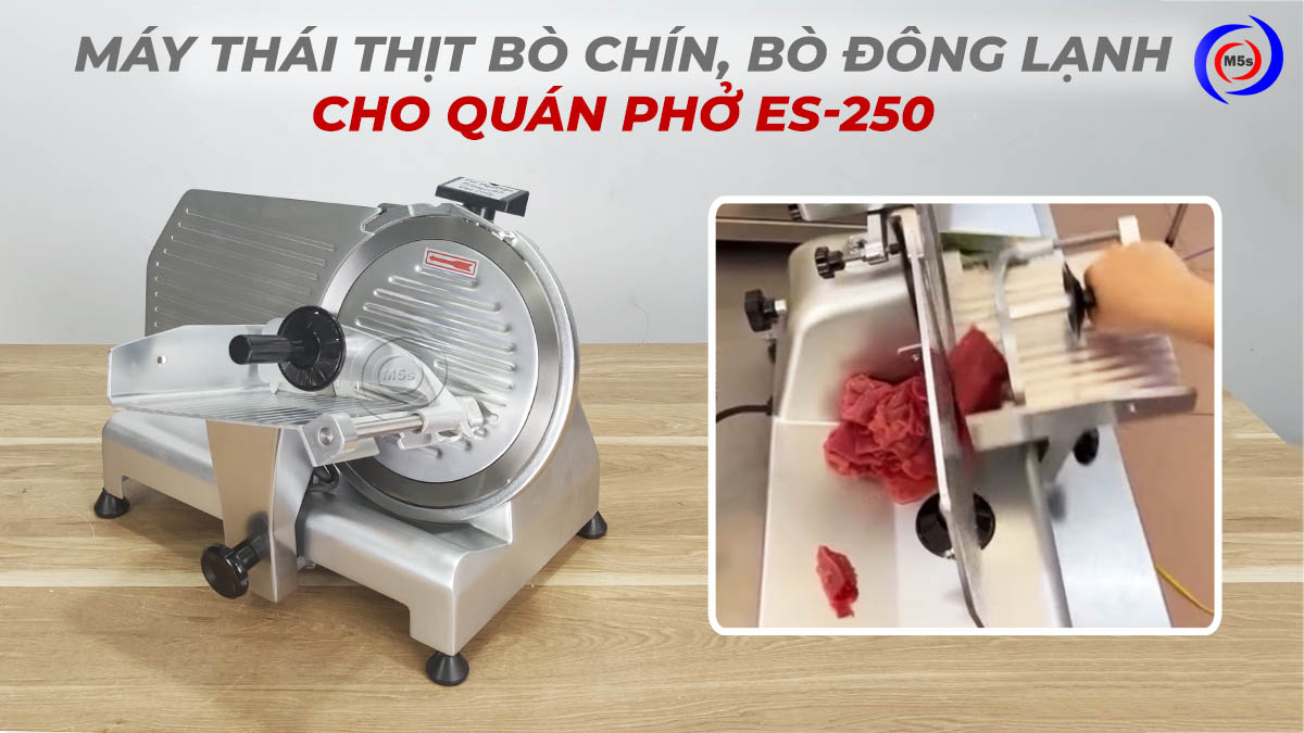 Máy thái thịt bò chín quán phở ES-250 Máy thái thịt bò chín quán phở ES-250
