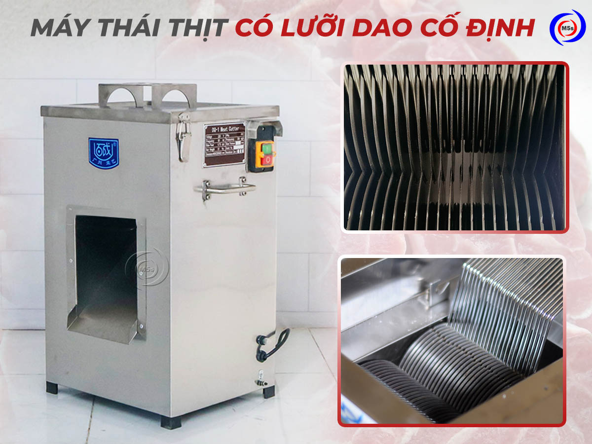 Máy thái thịt có lưỡi dao cố định Máy thái thịt có lưỡi dao cố định
