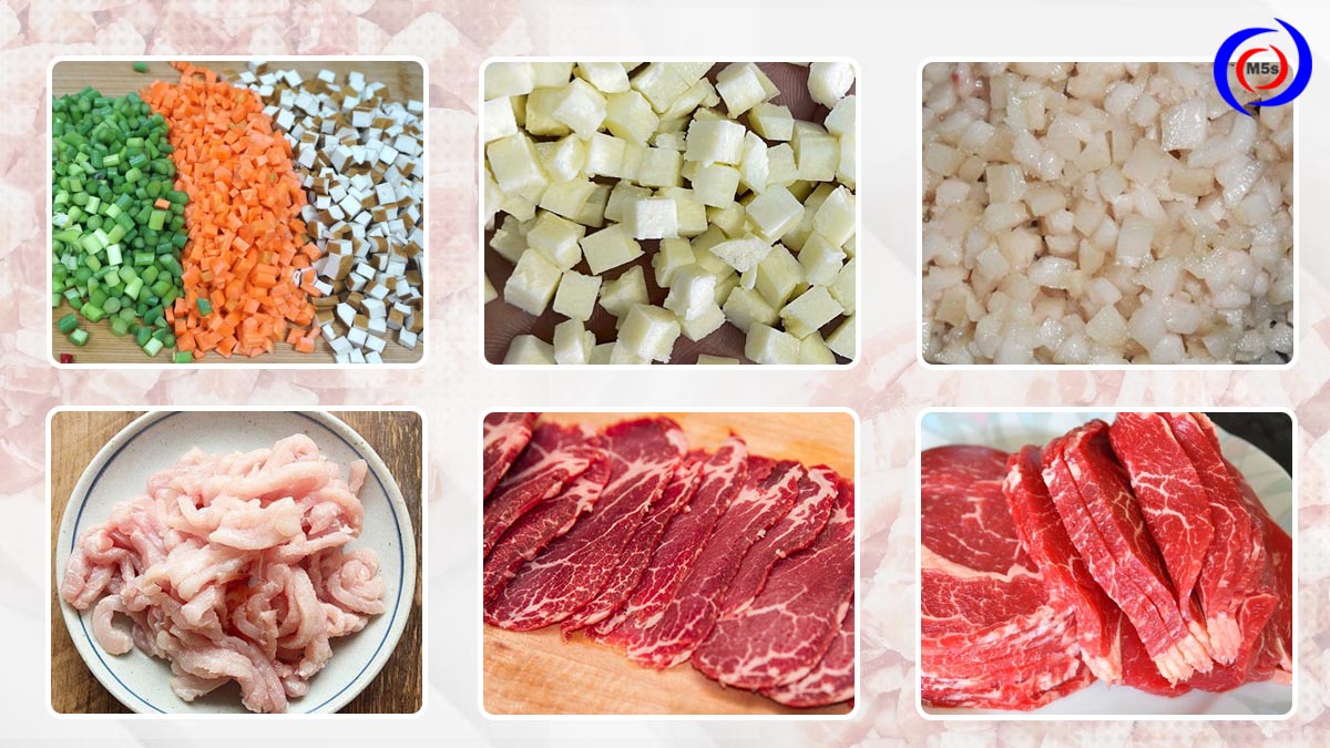 Máy cắt thịt hạt lựu đa năng Máy cắt thịt hạt lựu đa năng