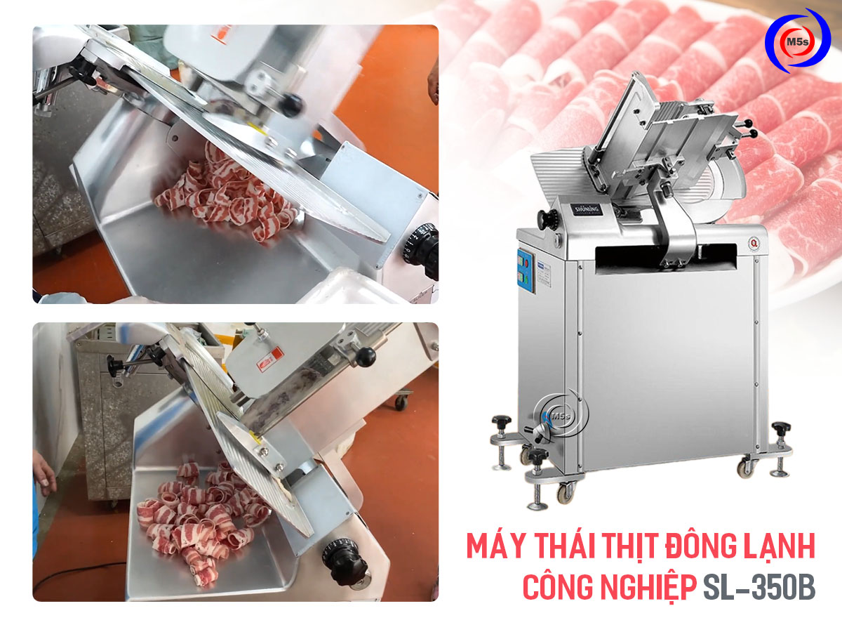 Máy thái thịt đông lạnh công nghiệp SL-350B Máy thái thịt đông lạnh công nghiệp SL-350B