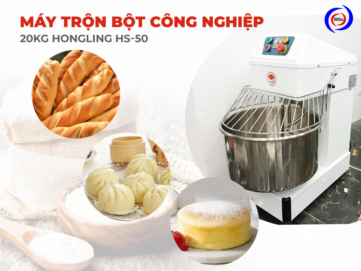 Máy trộn bột công nghiệp 20kg Hongling HS-50 Máy trộn bột công nghiệp 20kg Hongling HS-50