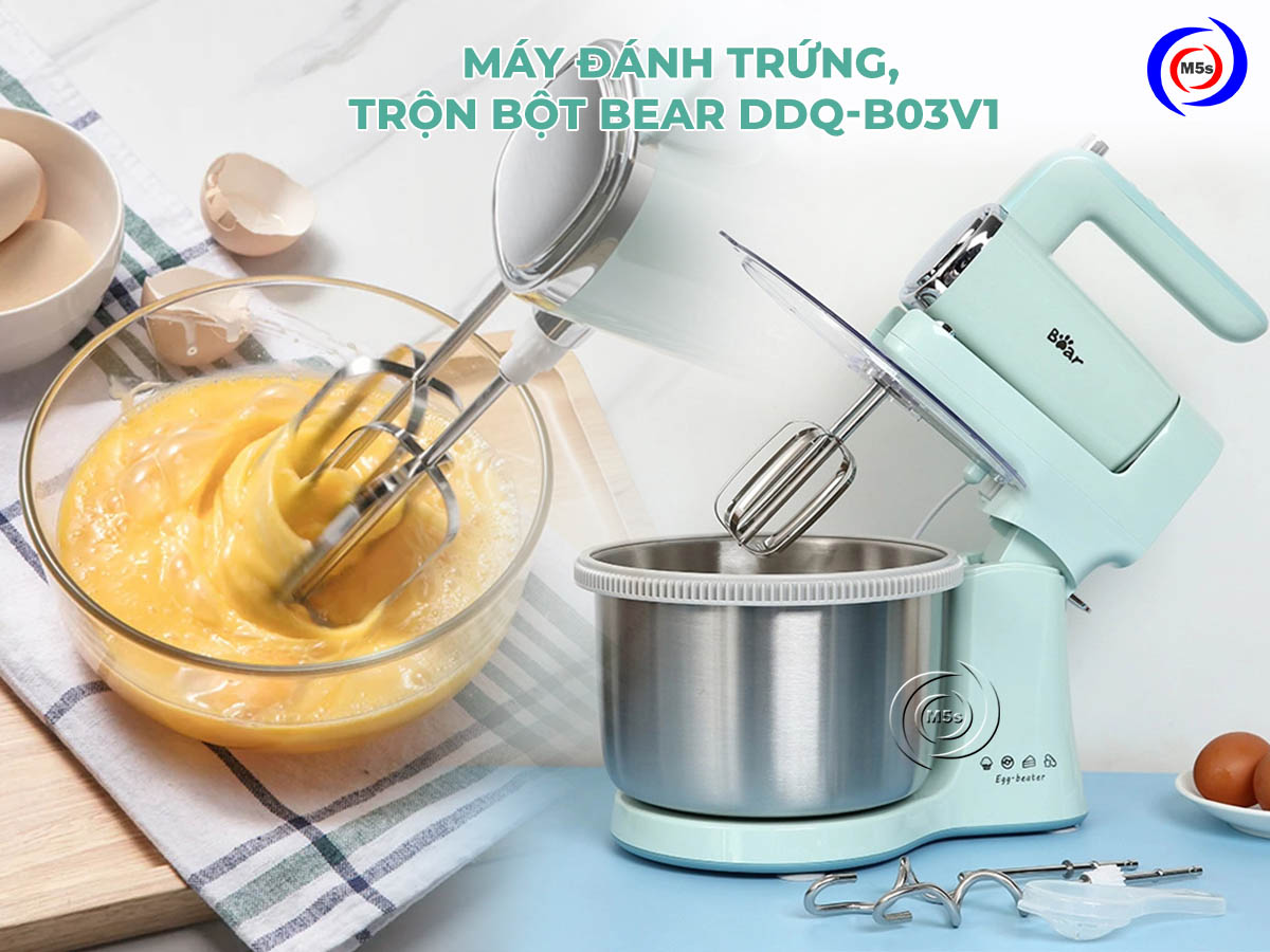 Máy đánh trứng, trộn bột mì Bear DDQ-B03V1 Máy đánh trứng, trộn bột mì Bear DDQ-B03V1