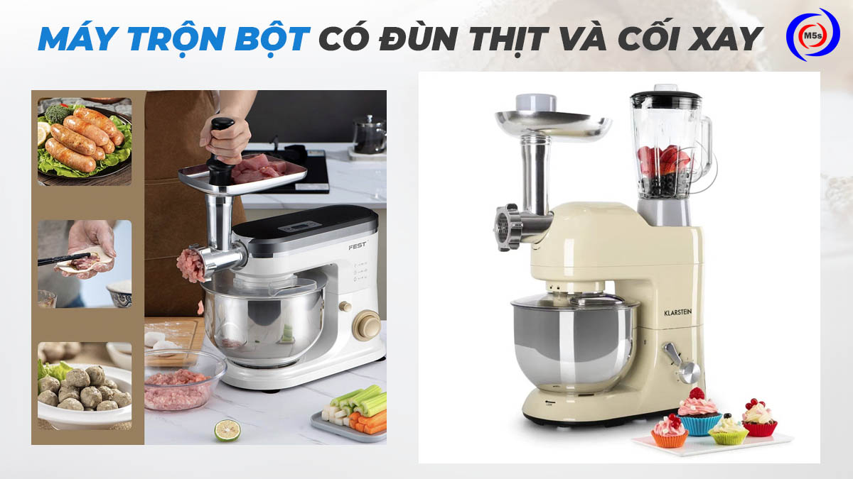 Máy trộn bột có đùn thịt và cối xay Máy trộn bột có đùn thịt và cối xay