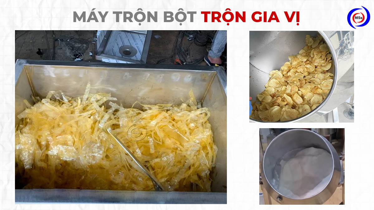 Máy trộn bột giúp trộn đều gia vị Máy trộn bột giúp trộn đều gia vị