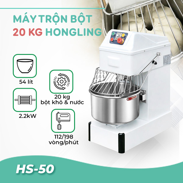 Máy trộn bột công nghiệp 20kg Hongling HS-50 Máy trộn bột công nghiệp 20kg Hongling HS-50