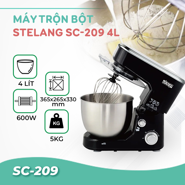 Máy trộn bột Stelang SC-209 4L Máy trộn bột Stelang SC-209 4L