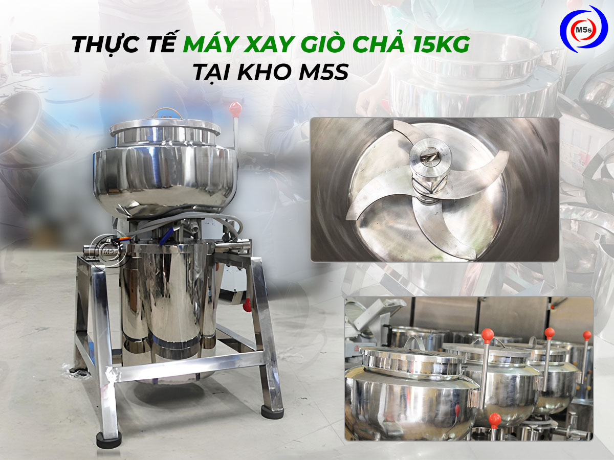 Máy xay giò chả 15kg Máy xay giò chả 15kg