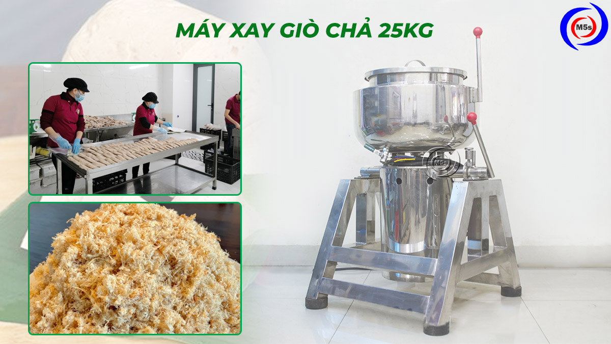 Máy xay giò chả 25kg Máy xay giò chả 25kg