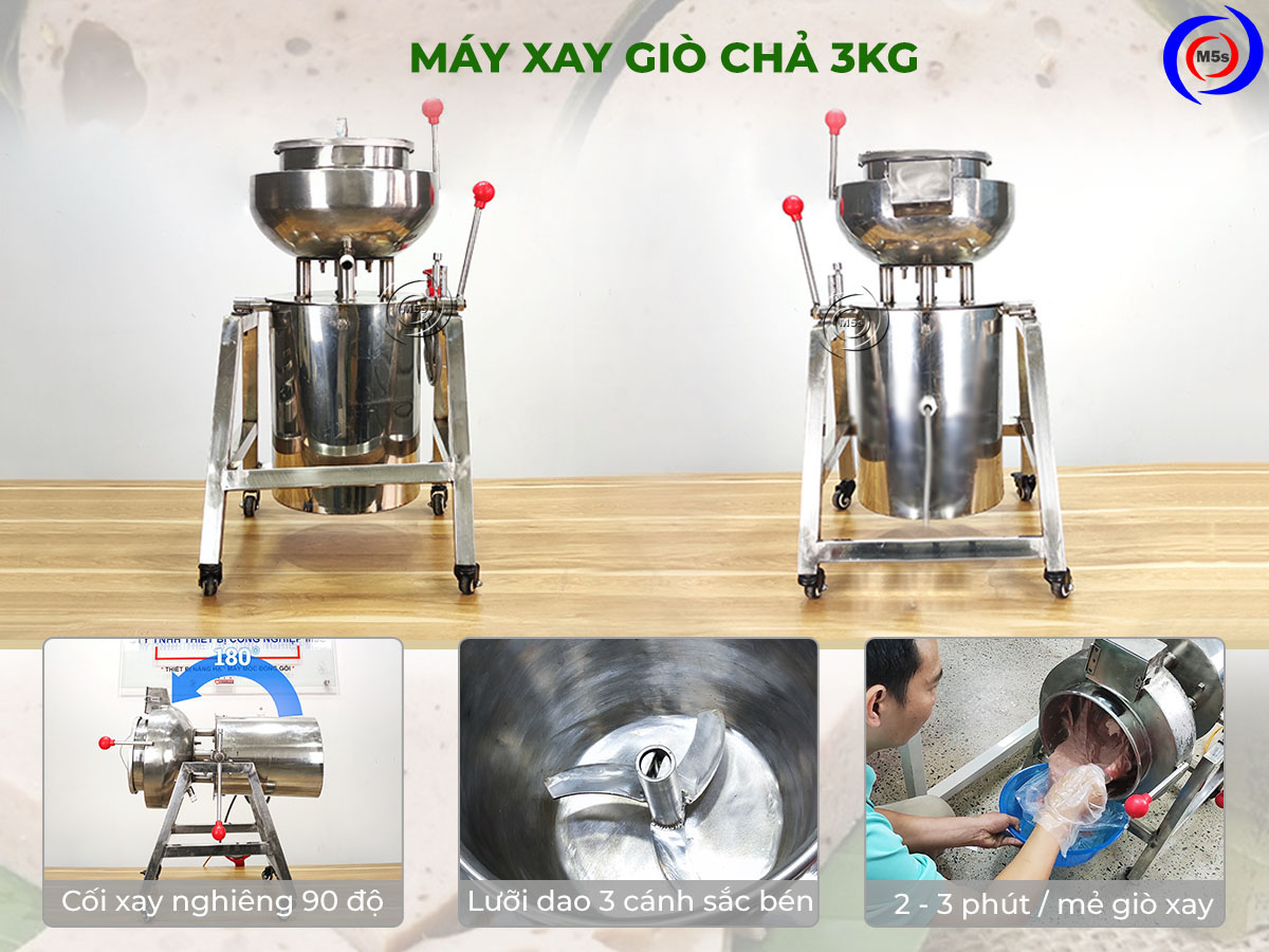 Máy xay giò chả 3kg Máy xay giò chả 3kg