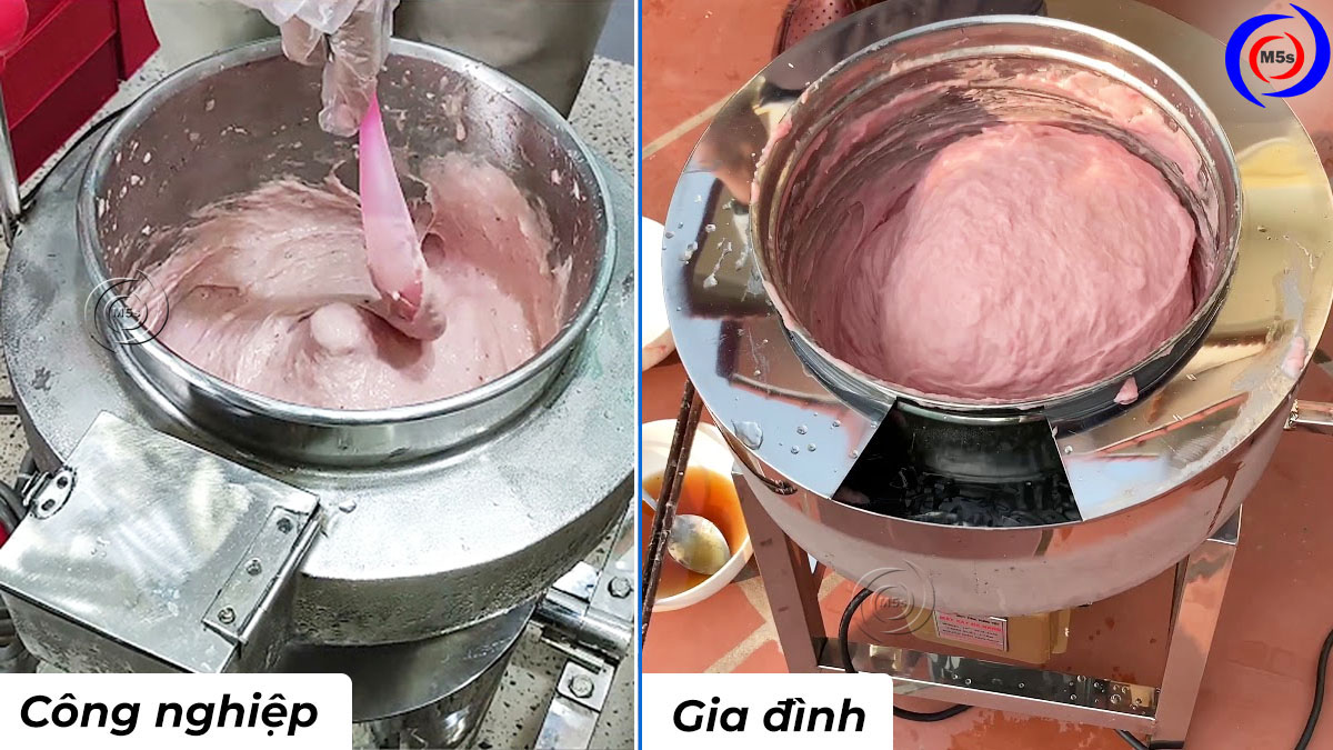 So sánh máy xay giò chả gia đình và công nghiệp So sánh máy xay giò chả gia đình và công nghiệp