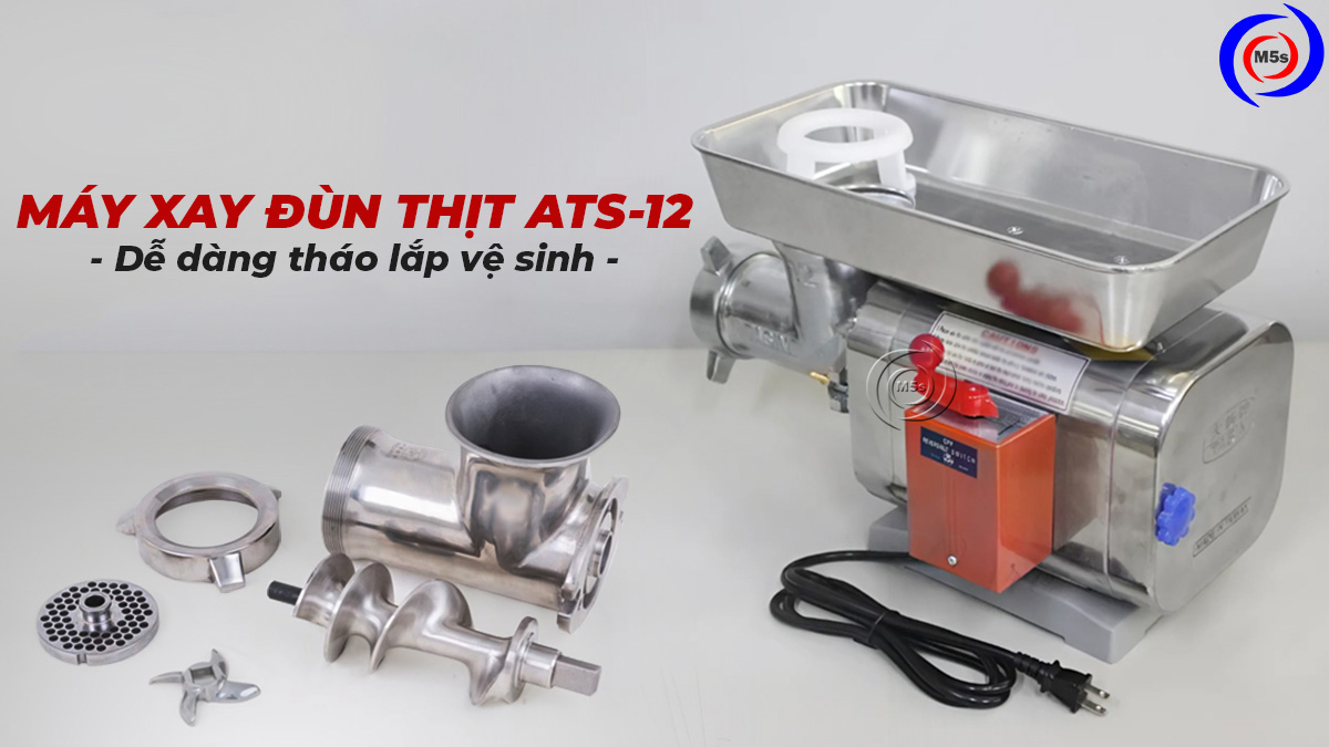 Máy xay thịt cá công nghiệp ATS-12 Máy xay thịt cá công nghiệp ATS-12