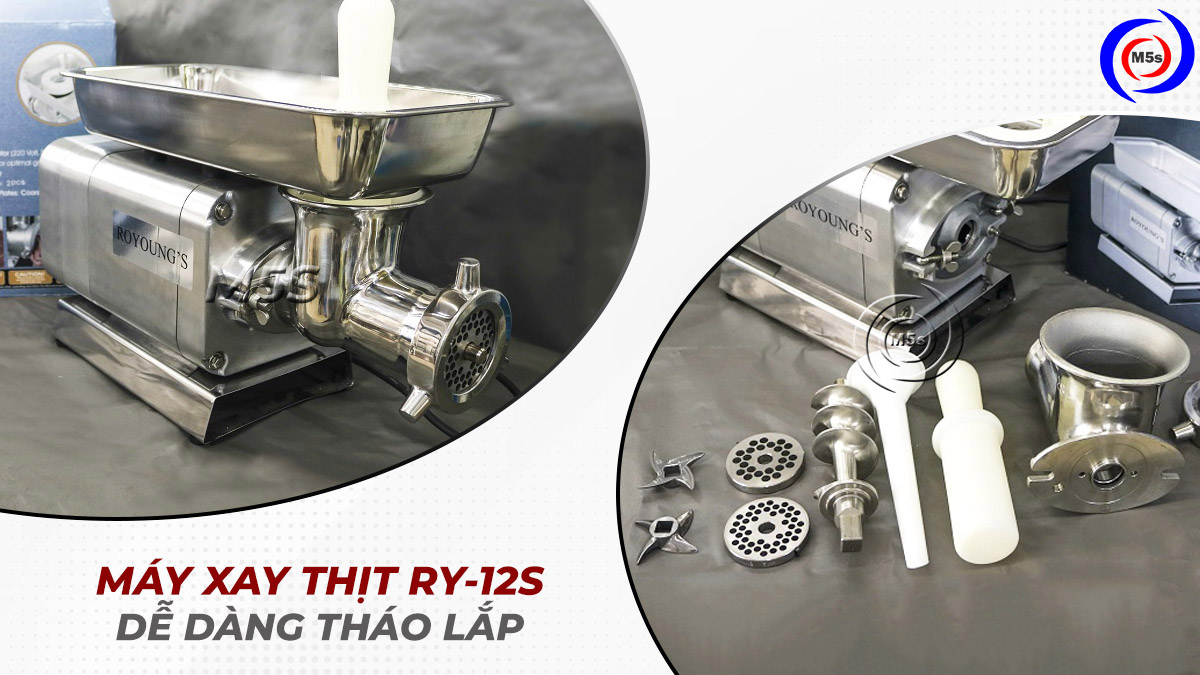 Máy xay thịt công nghiệp RY-12s dễ tháo lắp Máy xay thịt công nghiệp RY-12s dễ tháo lắp