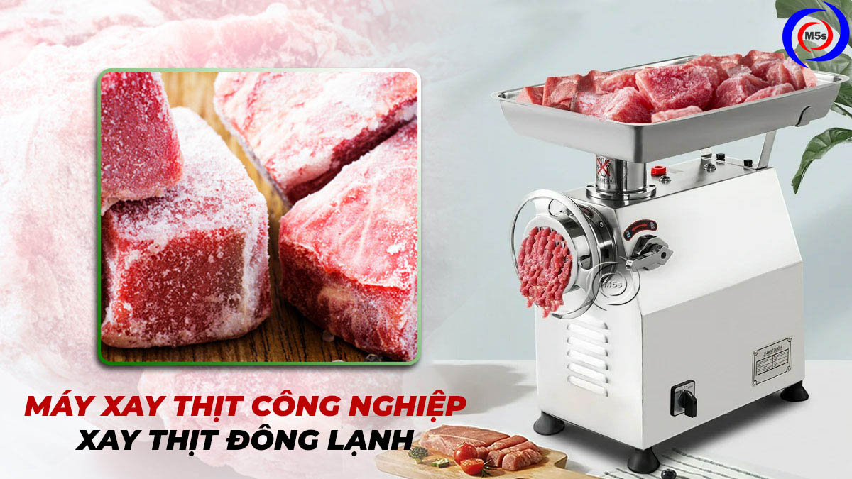 Máy xay thịt công nghiệp xay thịt đông lạnh Máy xay thịt công nghiệp xay thịt đông lạnh