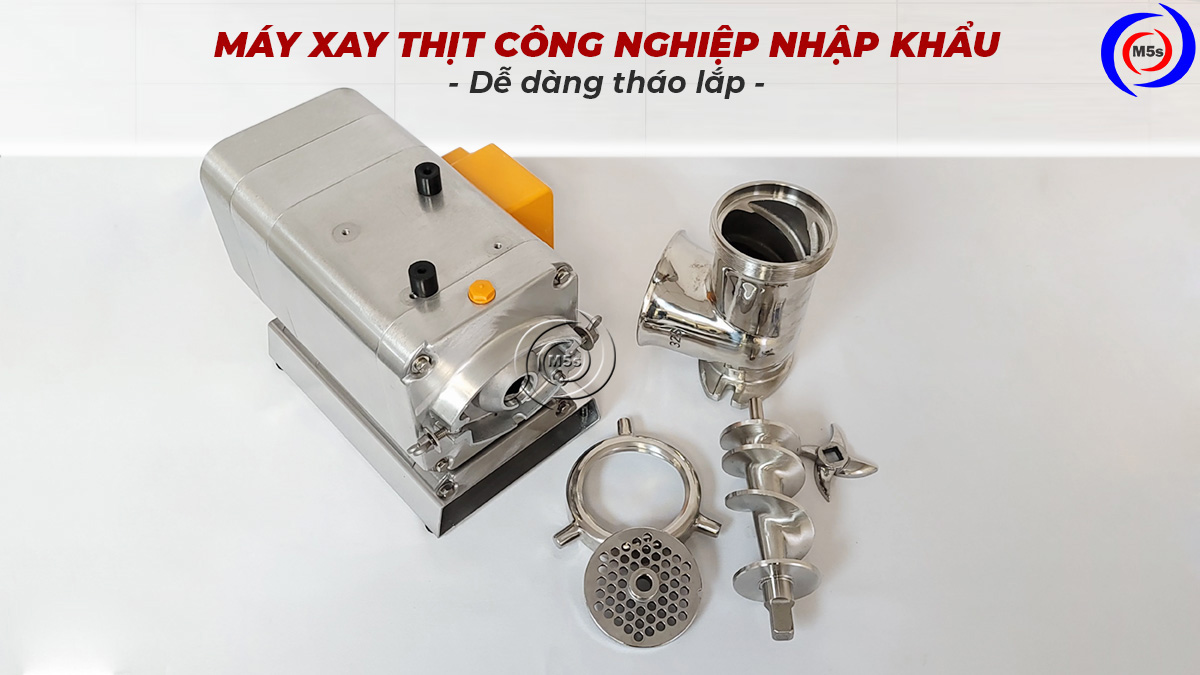 Máy xay thịt công nghiệp nhập khẩu dễ dàng tháo lắp Máy xay thịt công nghiệp nhập khẩu dễ dàng tháo lắp