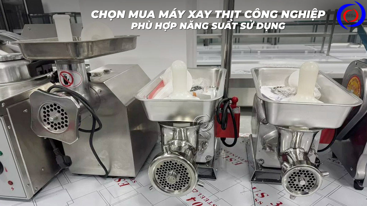 Mua máy xay thịt công nghiệp đúng năng suất Mua máy xay thịt công nghiệp đúng năng suất