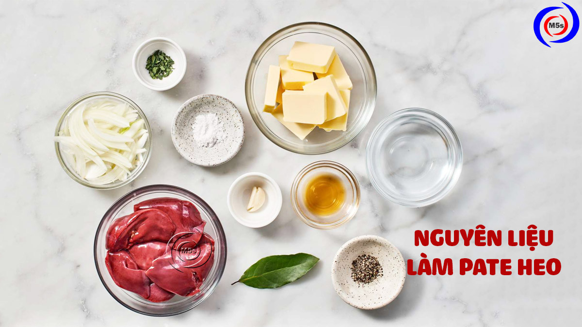 Nguyên liệu làm pate gan heo Nguyên liệu làm pate gan heo