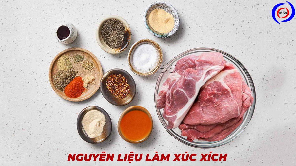 Nguyên liệu làm xúc xích Nguyên liệu làm xúc xích