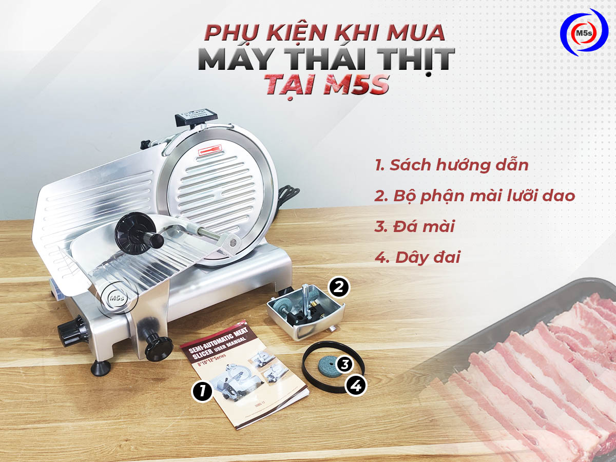 Phụ kiện khi mua máy thái thịt tại M5s Phụ kiện khi mua máy thái thịt tại M5s